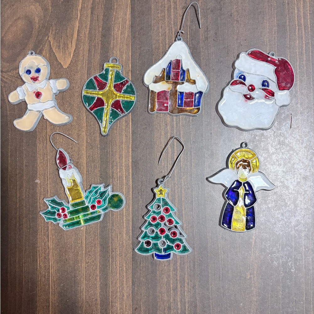 Colorful Christmas Ornaments Set